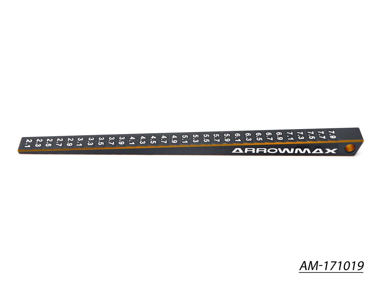 Ultra-Fine Chassis Ride Height Gauge 2-8MM (0.1MM) Black Golden (AM-171019)