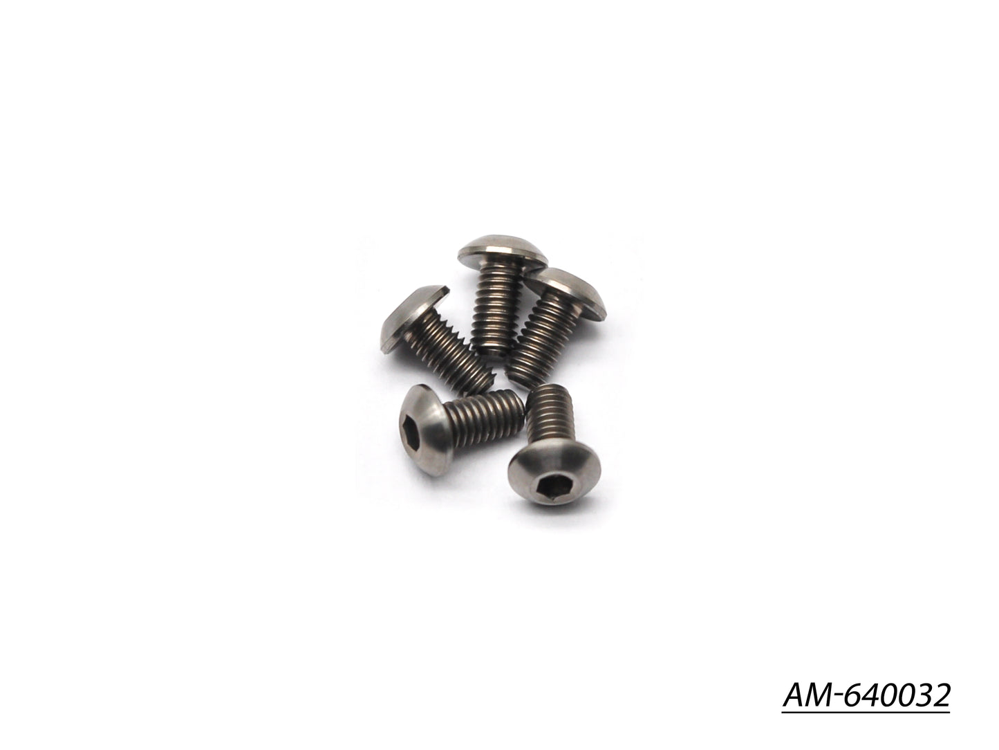 64 Titanium Screw Allen Round Head M3X6 (5) (AM-640032)
