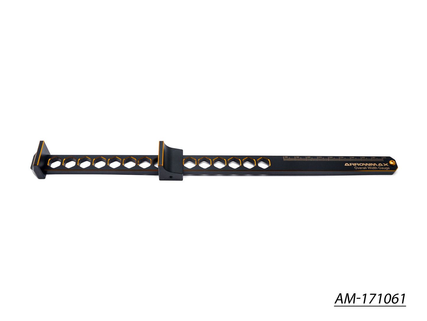 Car Width Measuring Tool For 1/8 On-Road Cars & 1/10 Black Golden (AM-171061)