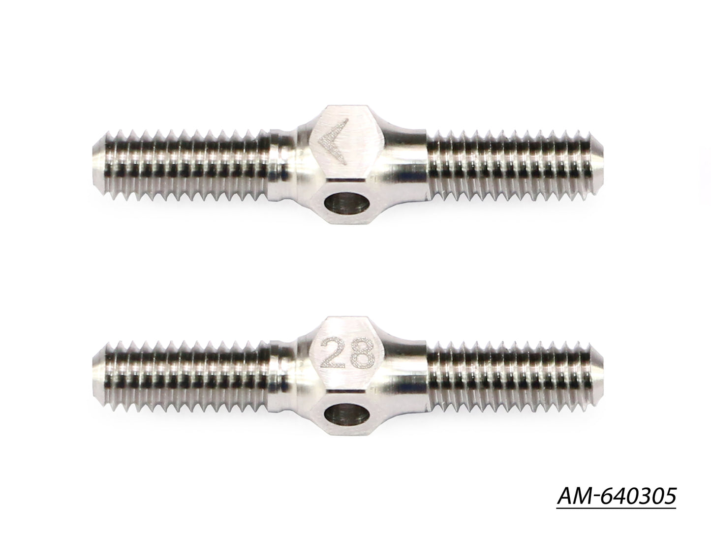 64 Titanium Turnbuckle 4mm X 28mm (1-1/8) (2) AM-640305