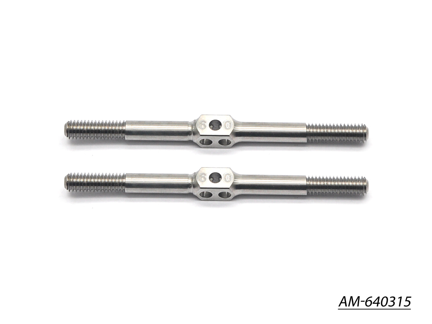 64 Titanium Turnbuckle 4mm X 60mm (2-3/8) (2) AM-640315