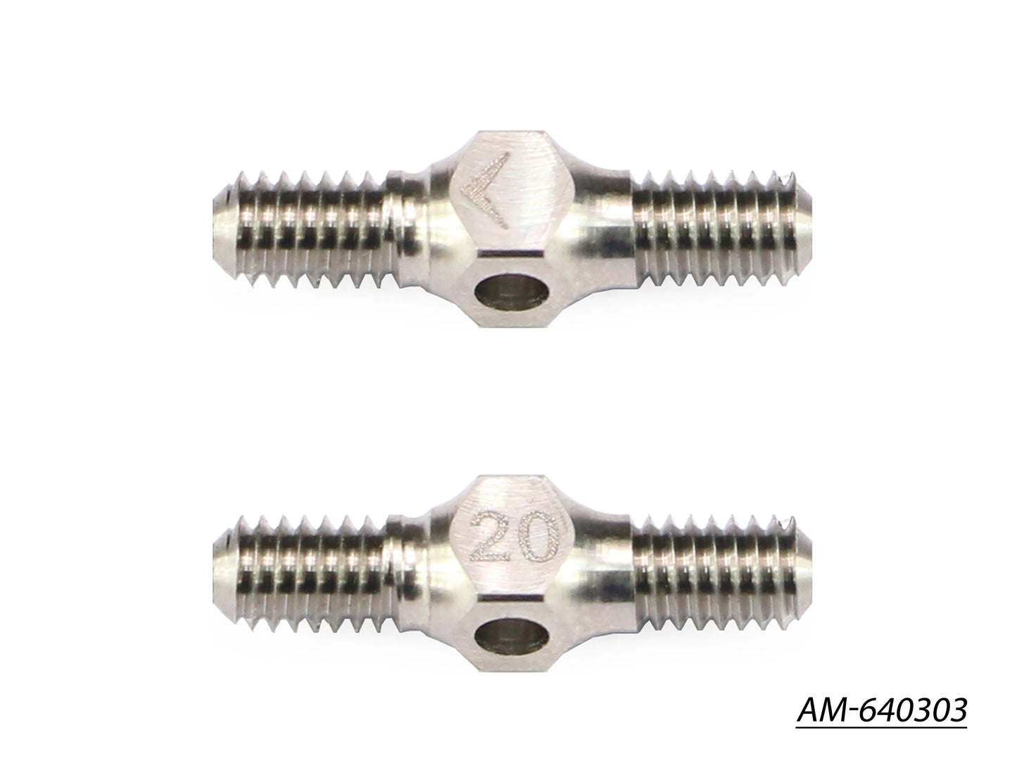 64 Titanium Turnbuckle 4mm X 20mm (2) AM-640303