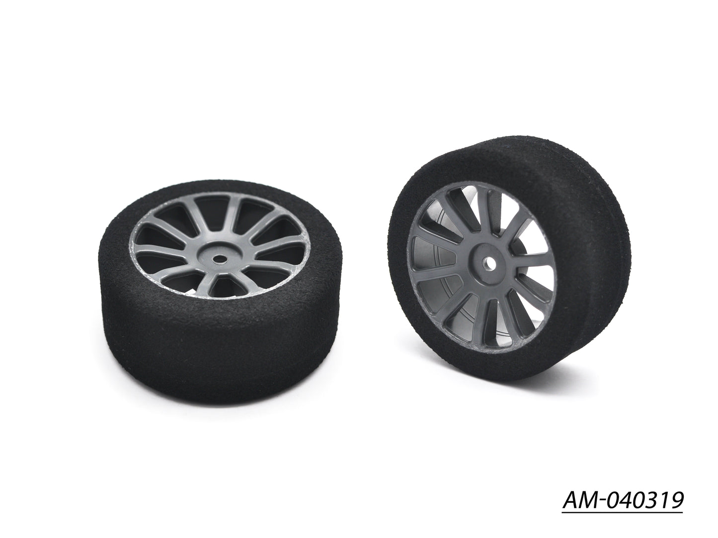 1/10 Foam Rain Tyre Rim 30MM Rear Carbon (2) Italy (AM-040319)