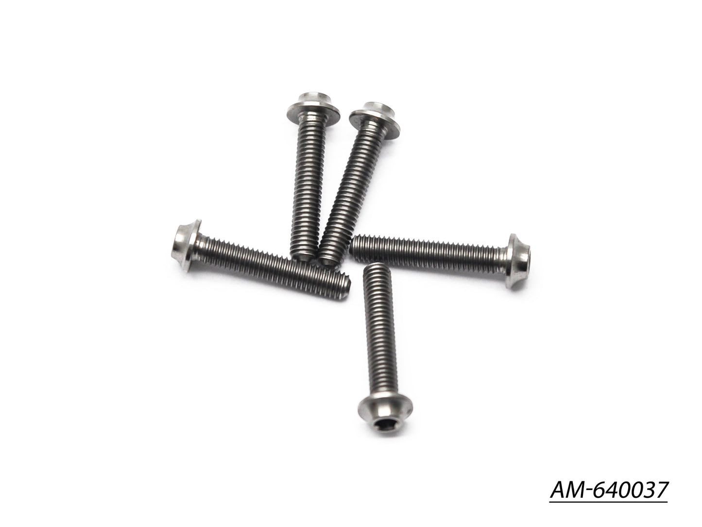 64 Titanium Screw Allen Round Head M3X16 (5) (AM-640037)