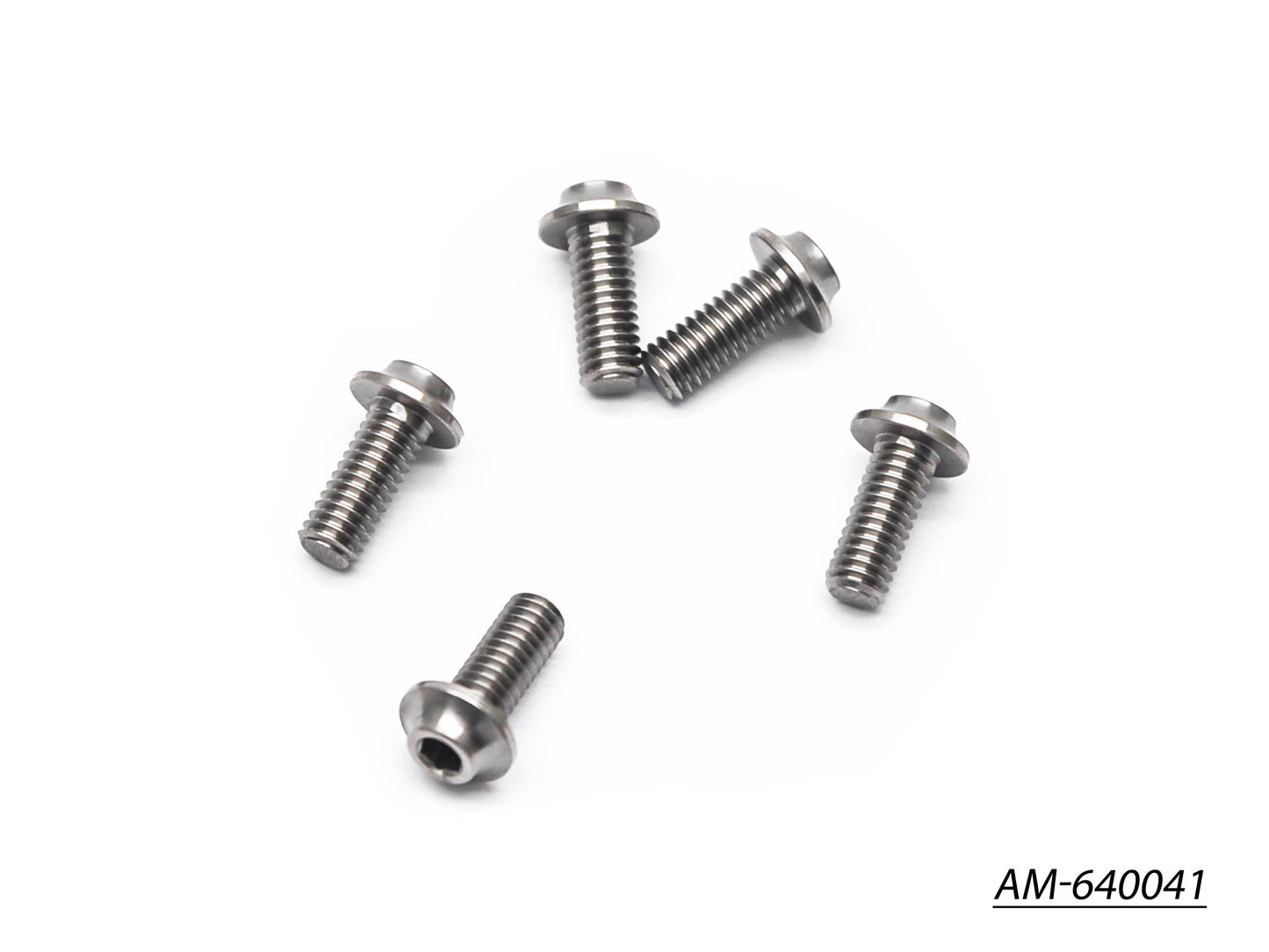 64 Titanium Screw Allen Round Head M4X10 (5) (AM-640041)