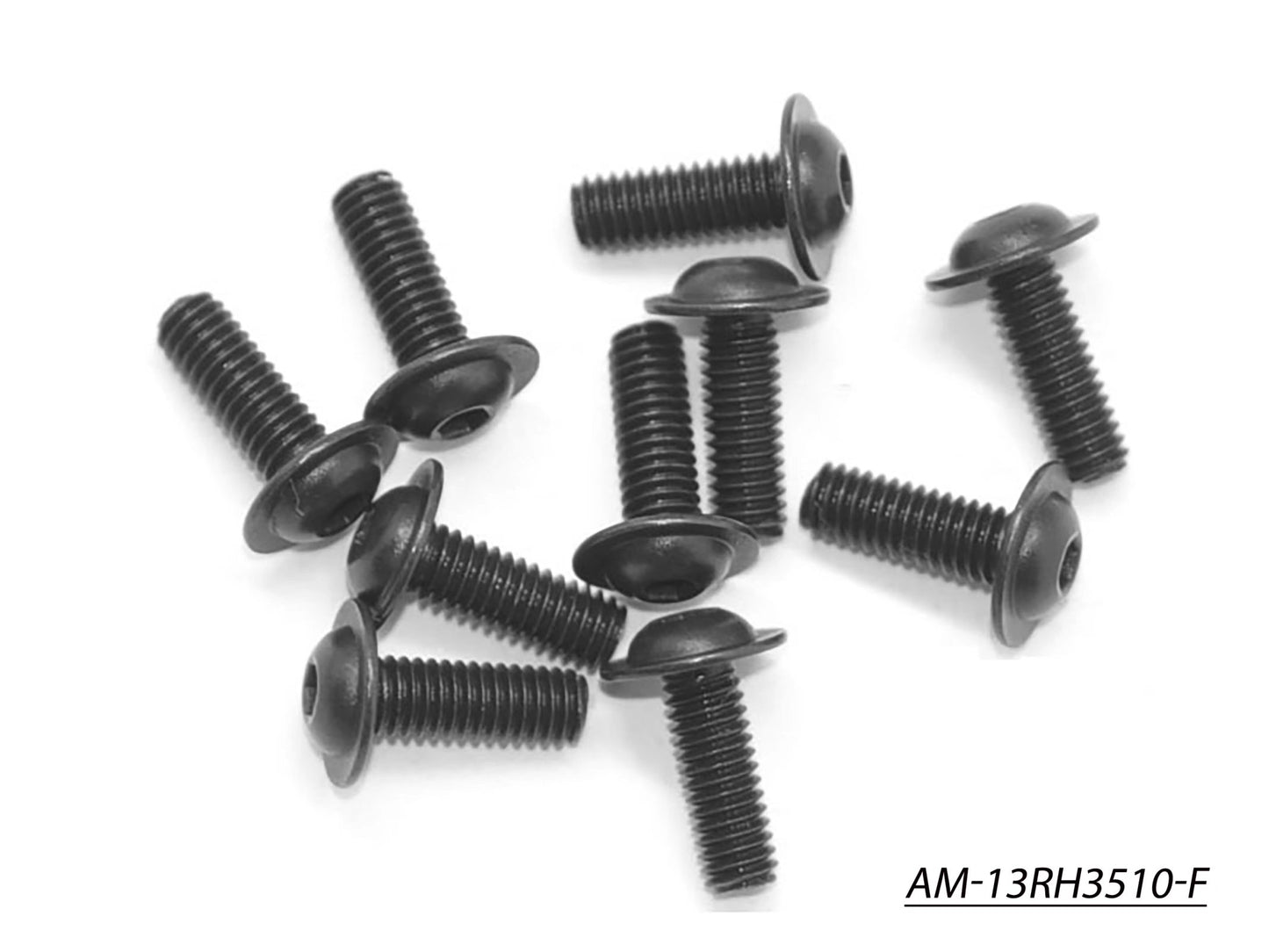 Screw Allen Roundhead Flanged M3.5X10 (10) (AM-13RH3510-F)