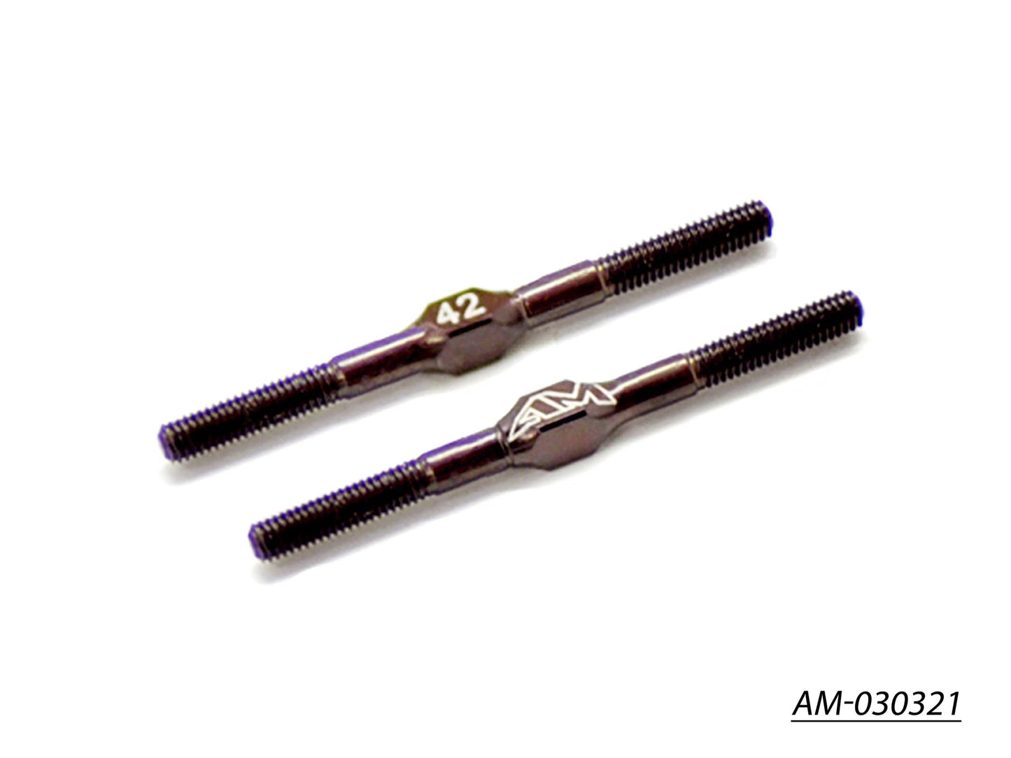 Spring Steel Turnbuckle 3MM X 42MM (2) (AM-030321)