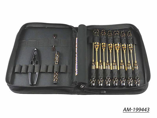 AM Toolset For Offroad (16Pcs) With Tools Bag Black Golden (AM-199443)