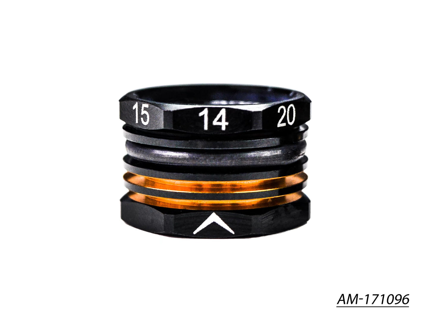 14-20mm Adjustable Ride Height Gauge Black Golden (AM-171096)