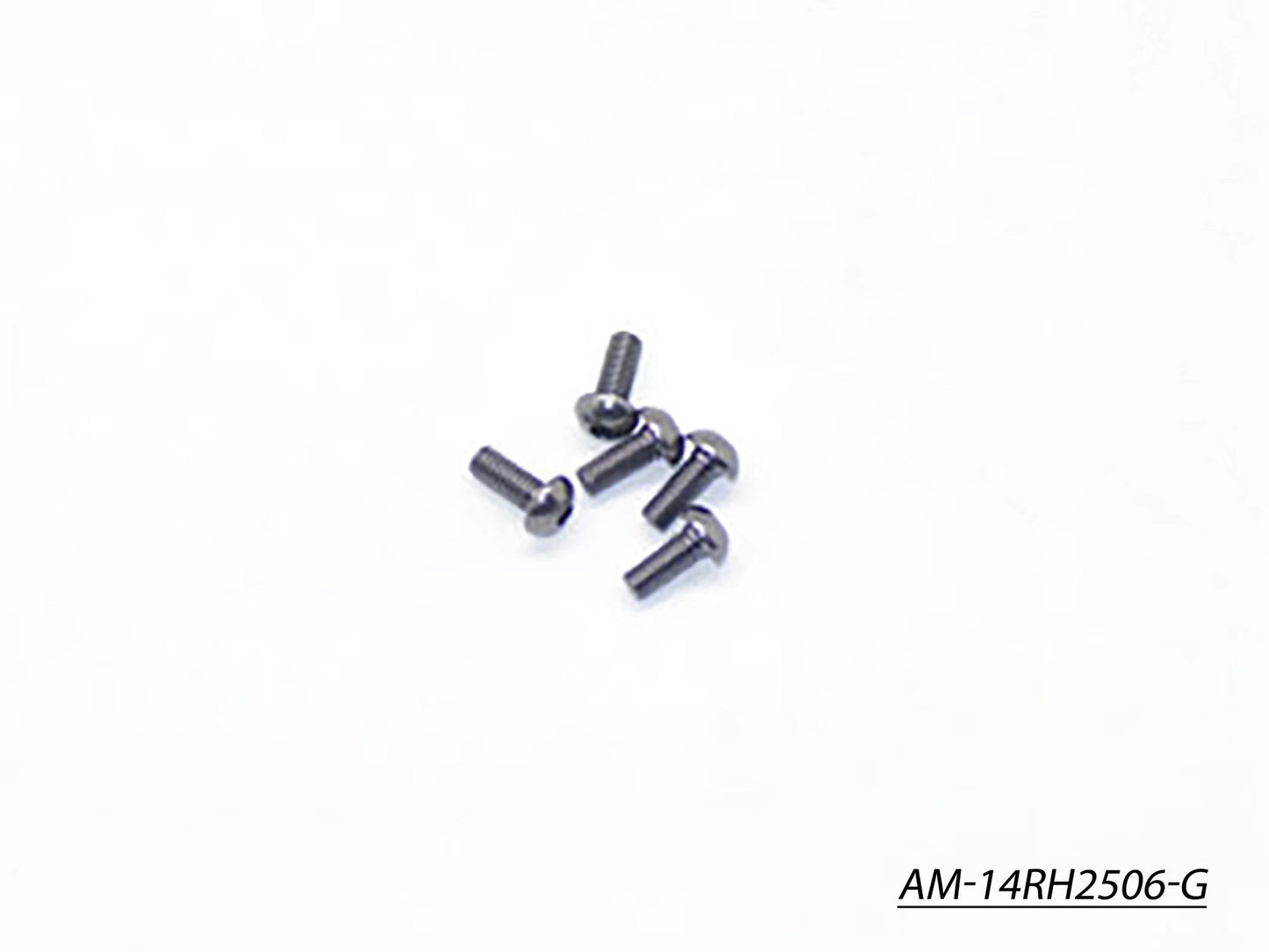 Alu Screw Allen Roundhead M2.5X6 Gray (7075) (5) (AM-14RH2506-G)