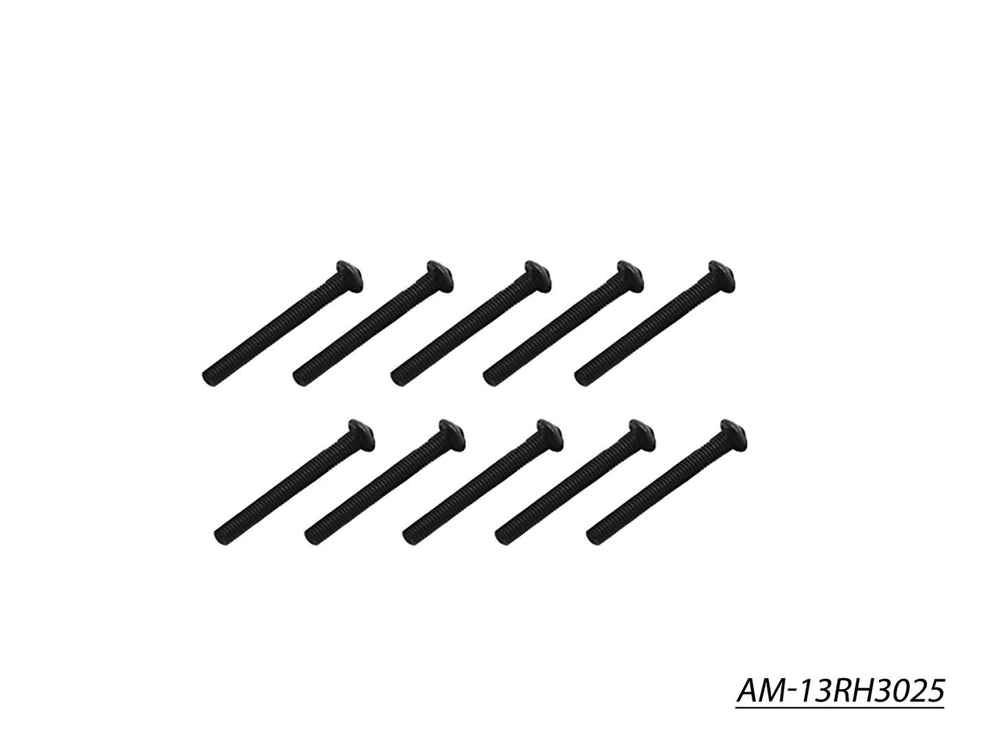 Screw Allen Roundhead M3X25 (10) (AM-13RH3025)