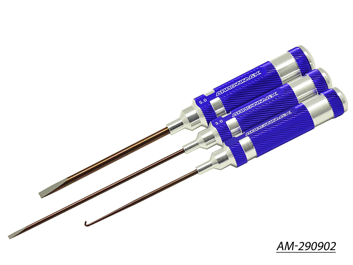 Flat Head Screwdriver Set 3.0 & 5.0 + Exhaust Spring / Caster Clip Remover - 3-Teilig (AM-290902)