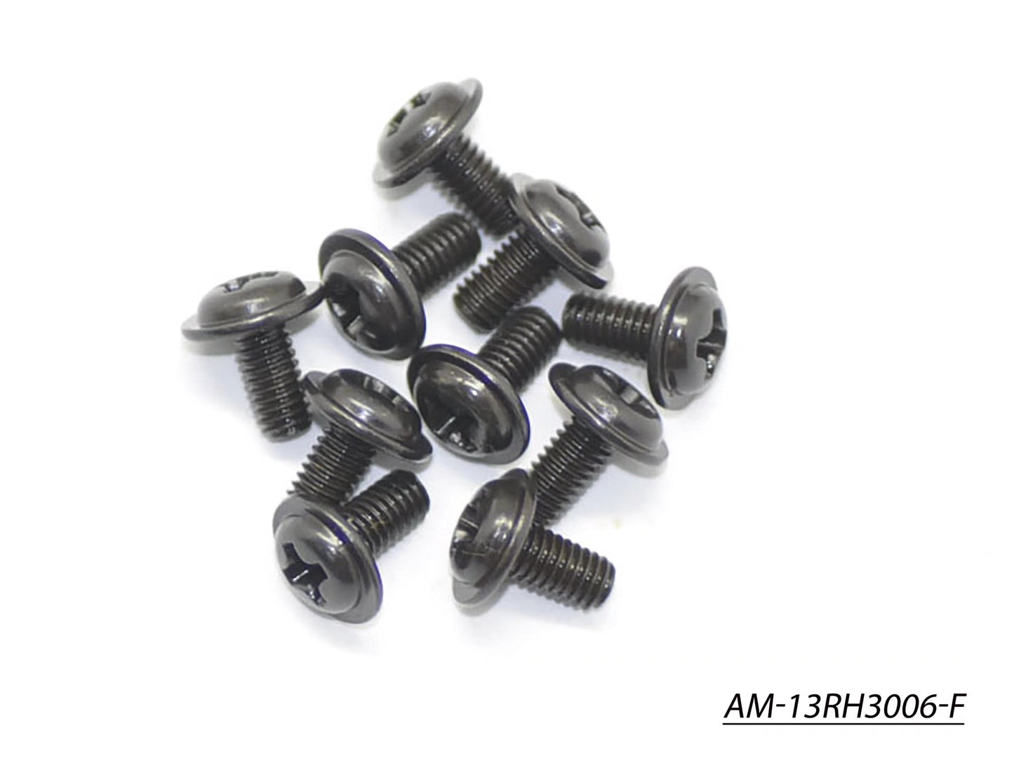 Screw Allen Roundhead Flanged M3X6 (10) (AM-13RH3006-F)