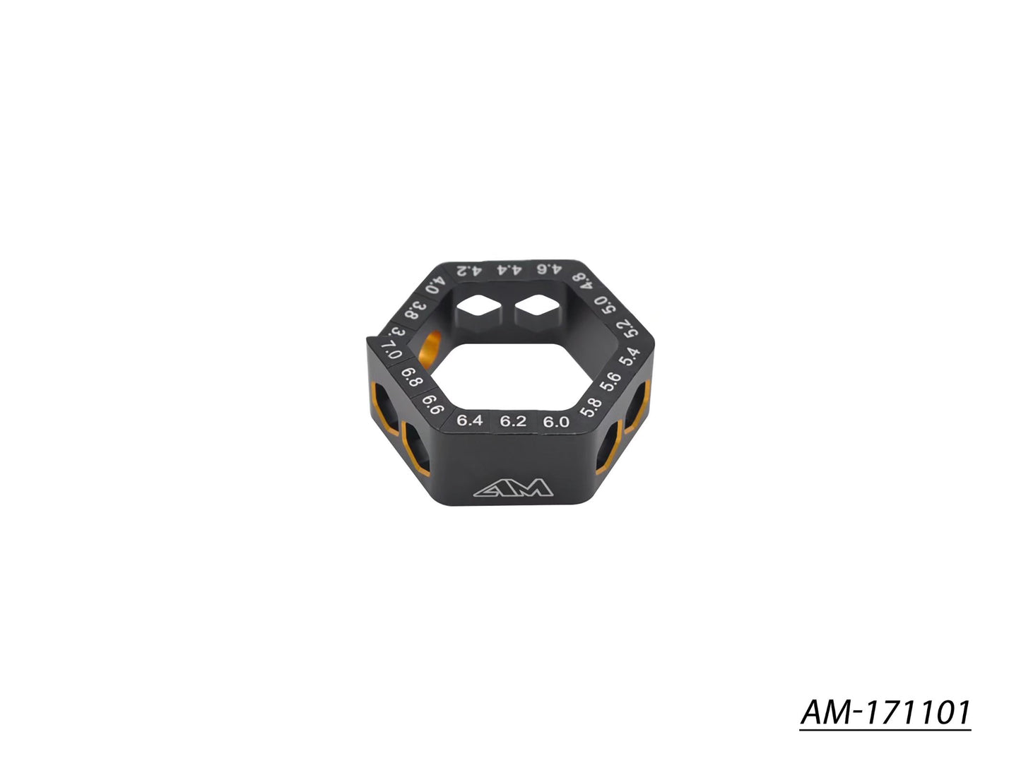 AM Droop Gauge 3.6-7.0MM (0.2MM) Black Golden(AM-171101)