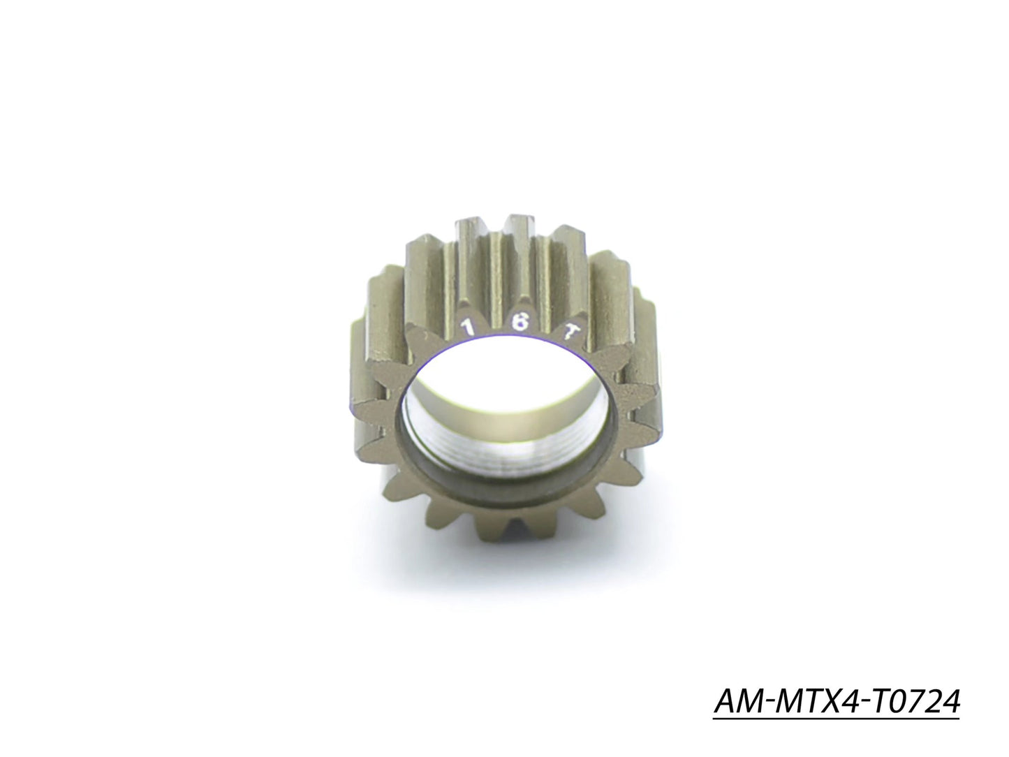 Pinion Gear - 16T (1St) (7075 Hard) (AM-MTX4-T0724)
