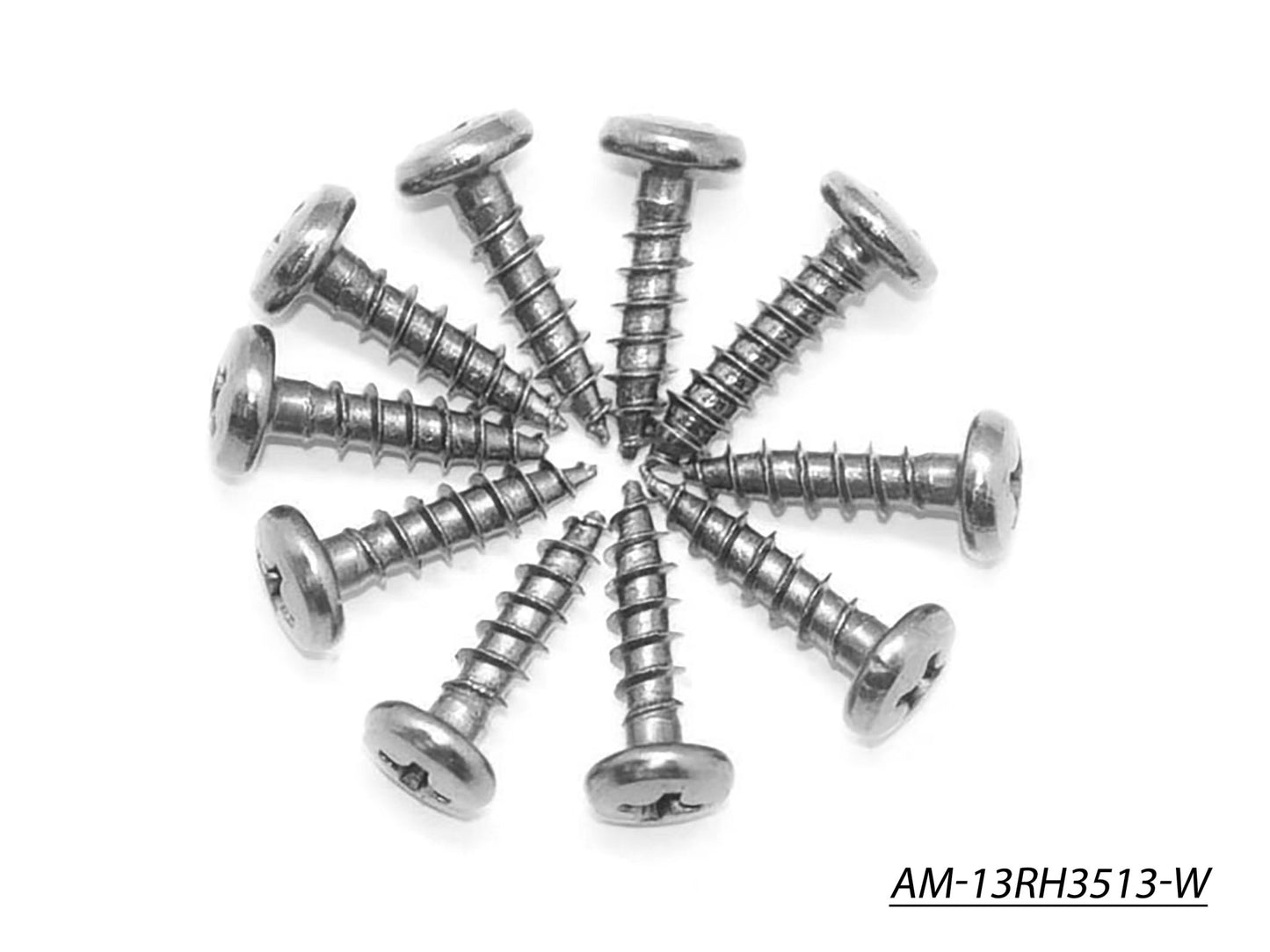 Screw Philipshead Roundhead Widethread M3.5X13 (10) (AM-13RH3513-W)