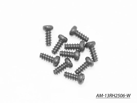 Screw Philipshead Roundhead Widethread M2.5X6 (10) (AM-13RH2506-W)