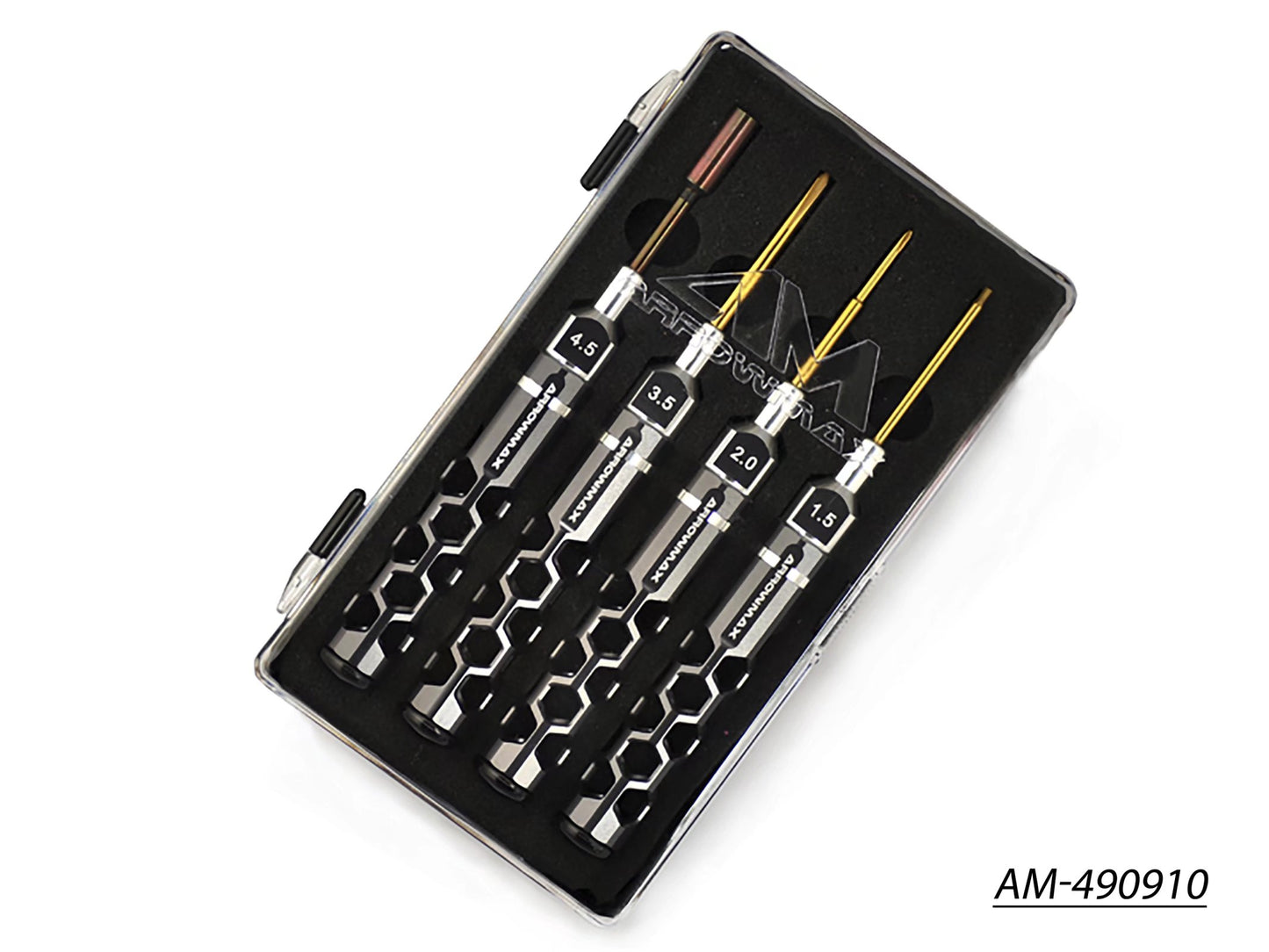 Mini Honeycomb Toolset 4 Pieces With Plastic Case (AM-490910)