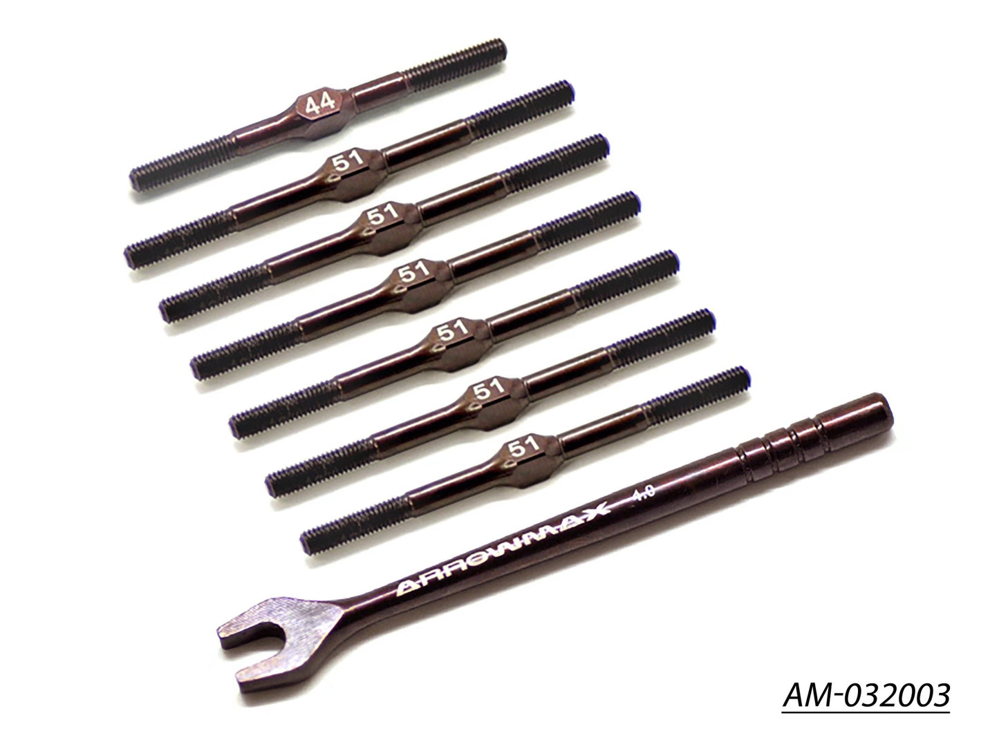 Turnbuckle Set for Xray XB4 (Spring Steel)) (AM-032003)