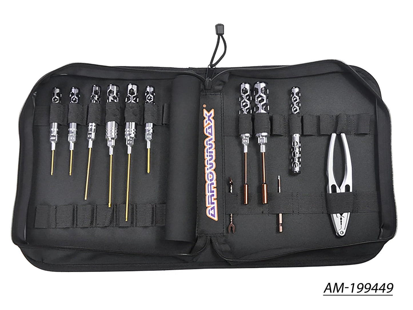 AM Honeycomb Toolset For 1/10 Offroad (12Pcs) With Tools Bag (AM-199449)