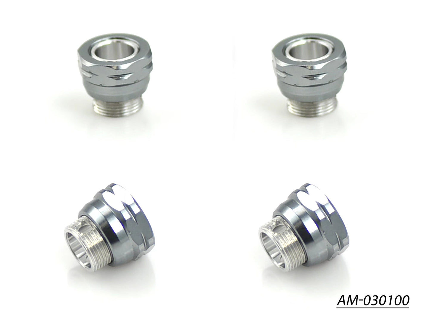 Alu Body Mount Adjuster Set (4) (AM-030100)