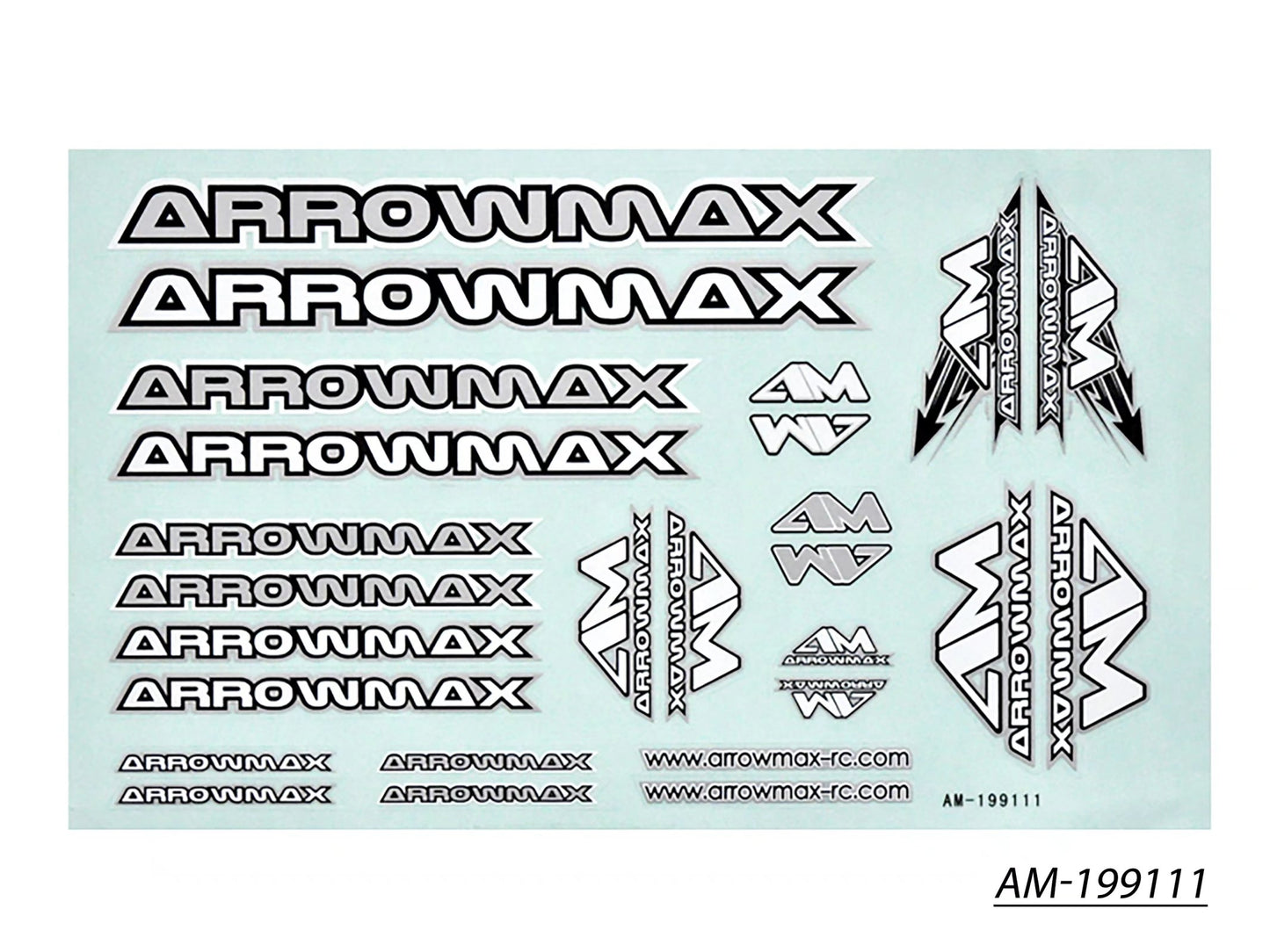 AM Decal ( 14 X 21 CM) Silver (AM-199111)
