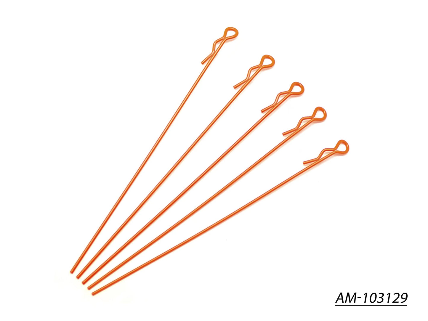 Extra Long Body Clip 1/10 - Fluorescent Red (5) (AM-103129)