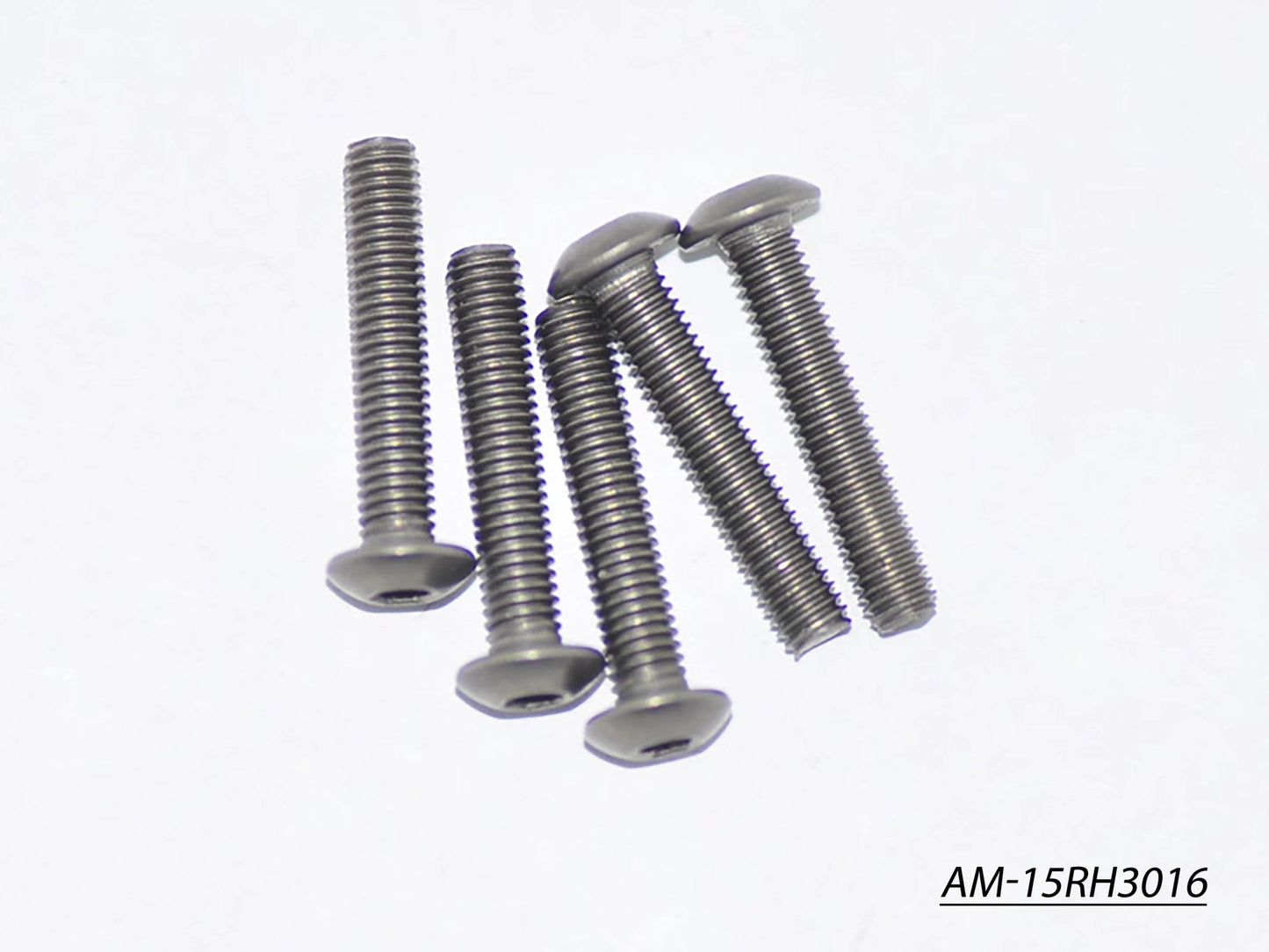 Titanium Screw Allen Round Head M3X16 (5) (AM-15RH3016)
