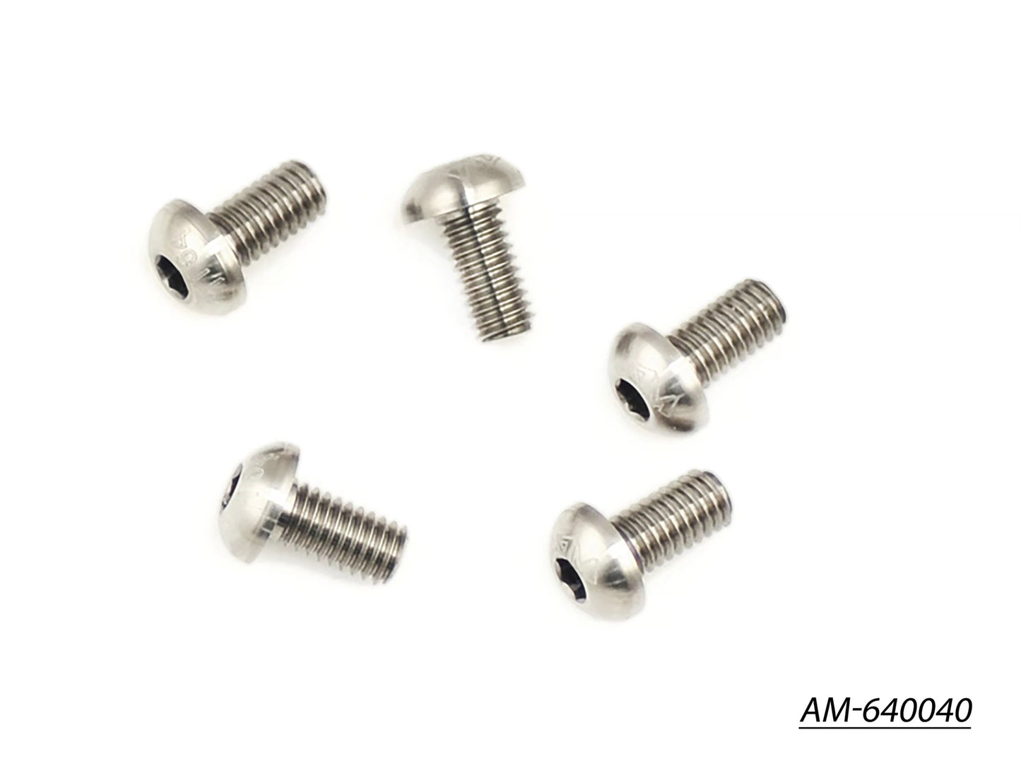 64 Titanium Screw Allen Round Head M4X8 (5) (AM-640040)