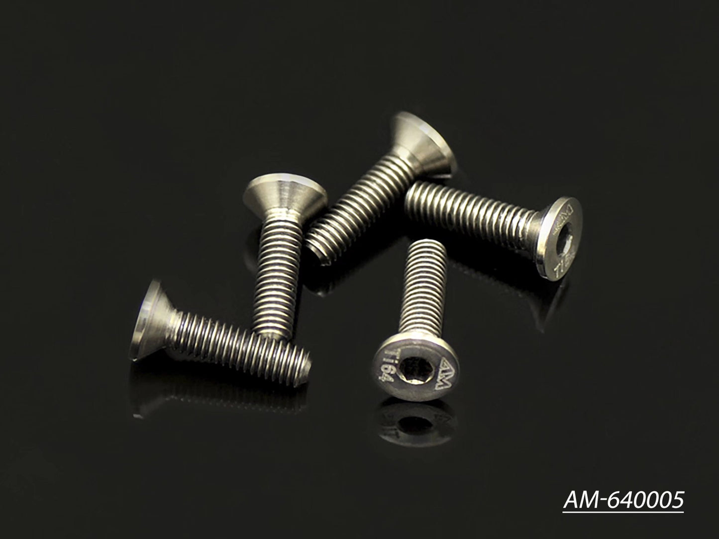 64 Titanium Screw Allen Countersunk M3X12 (5) (AM-640005)
