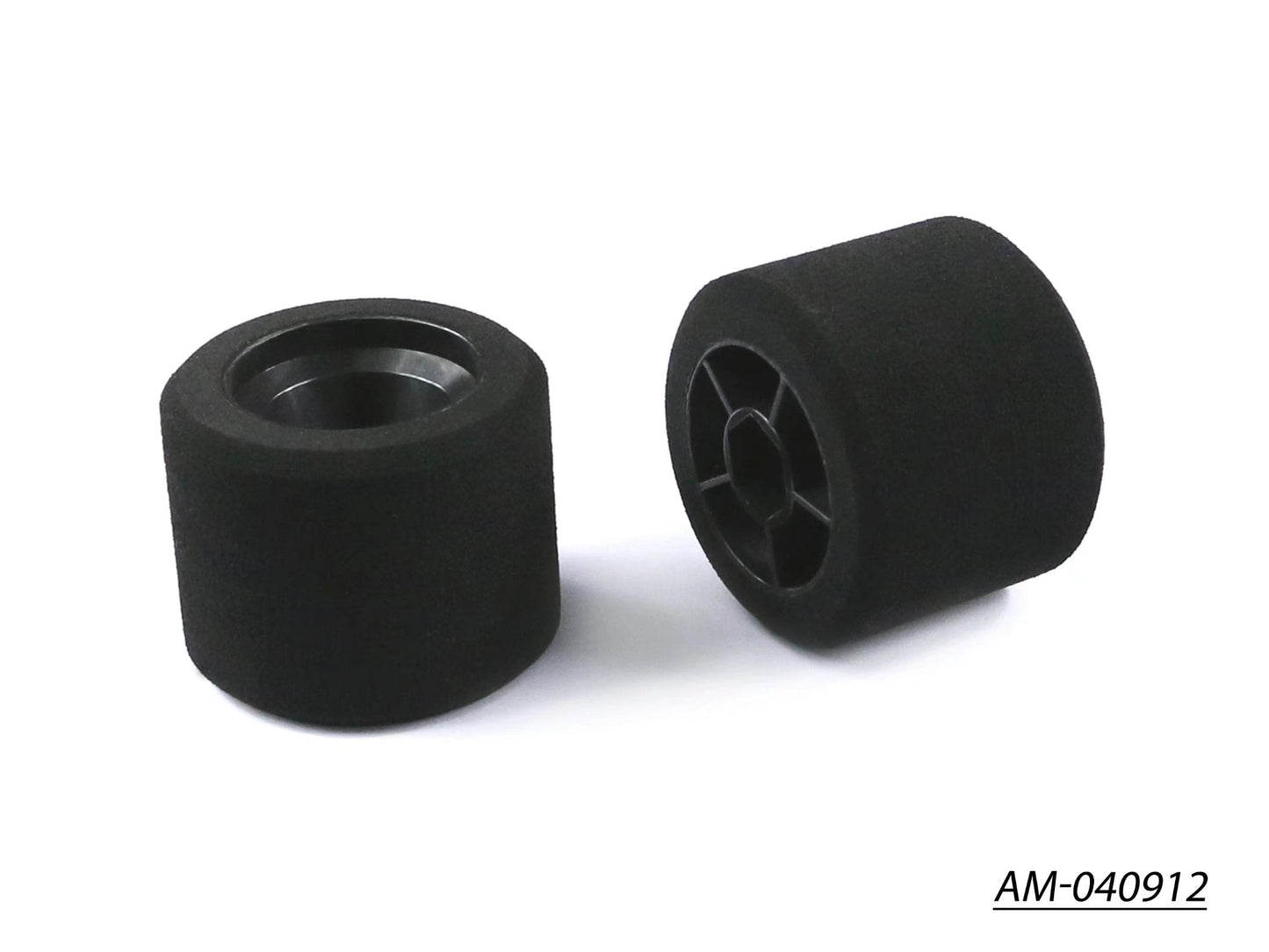 1/10 F1 Foam Tyre Rim Rear 30 Shore Carbon (2) Italy (AM-040912)