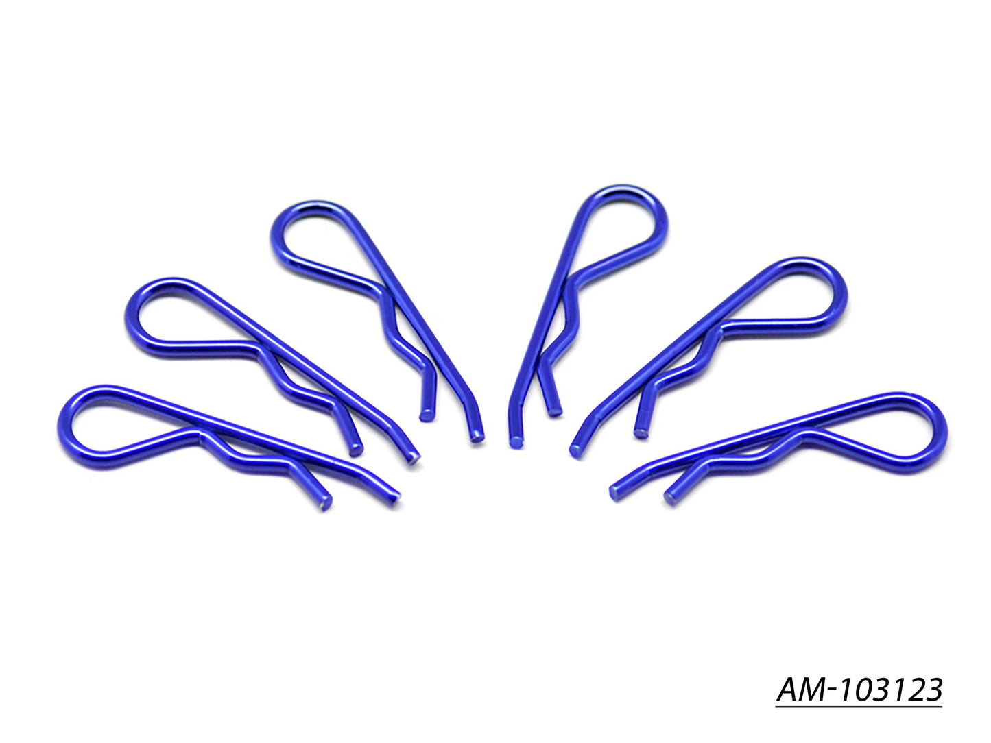 Body Clip 1/8 - Metallic Blue (6) (AM-103123)