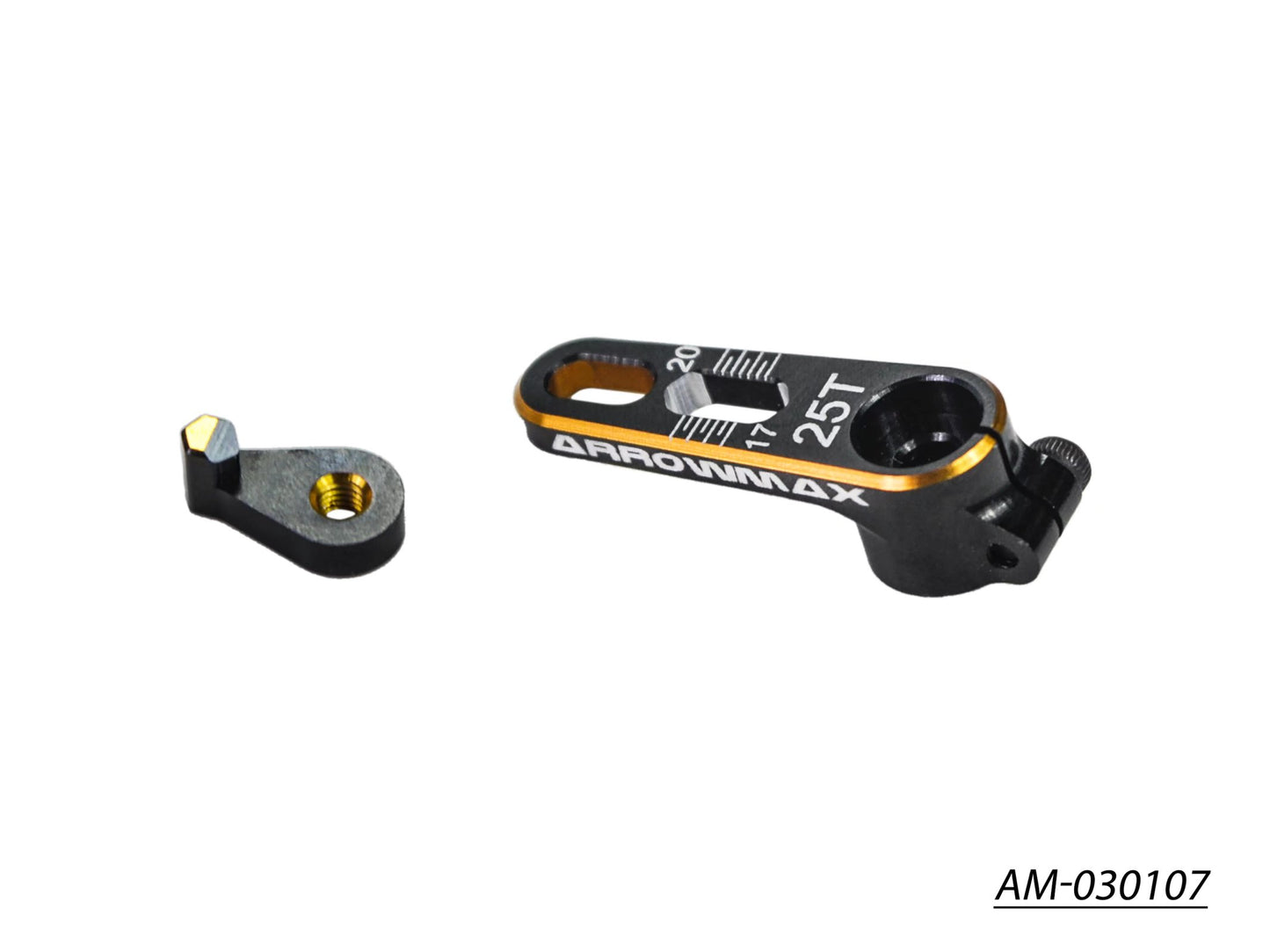 New AM Alu Servo Horns 25T Black Golden (AM-030107)