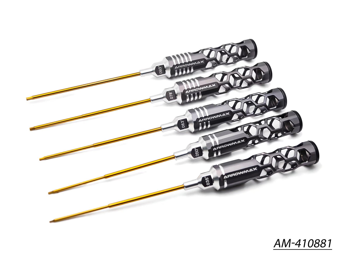 Allen Wrench Set .035, .050, .063, .078, .093 X 120MM - 5-Teilig. Honeycomb AM-410881