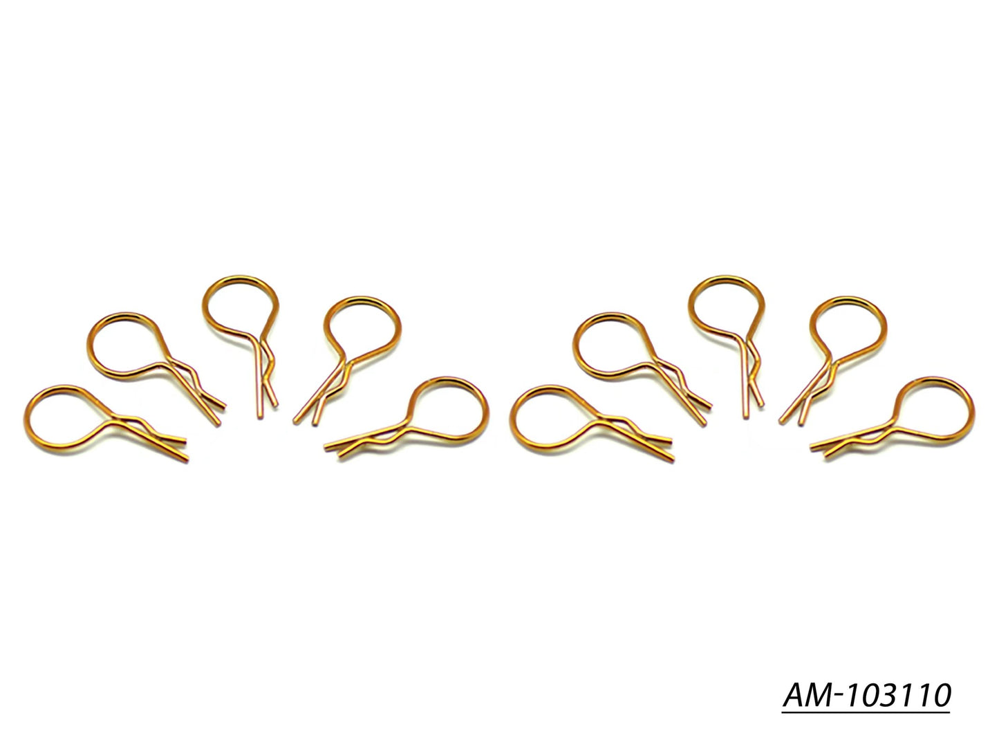 Big Body Clip 1/10 - Gold (10) (AM-103110)