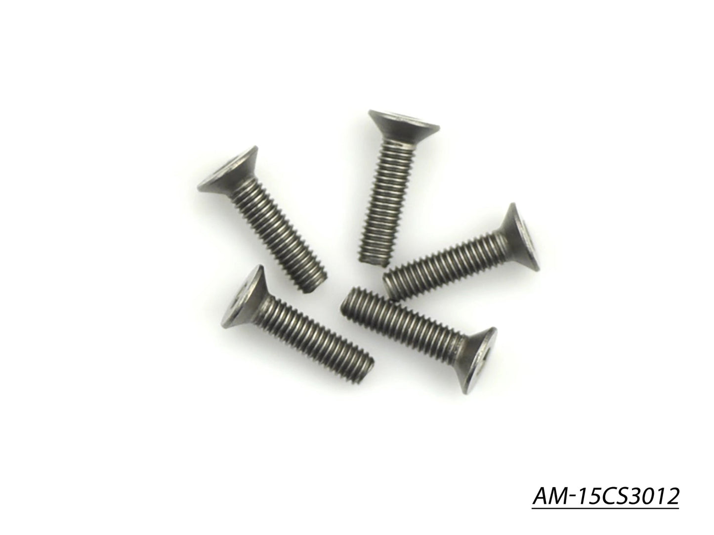 Titanium Screw Allen Countersunk M3X12 (5) (AM-15CS3012)