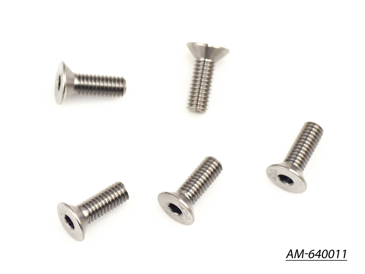 64 Titanium Screw Allen Countersunk M4X10 (5) (AM-640011)