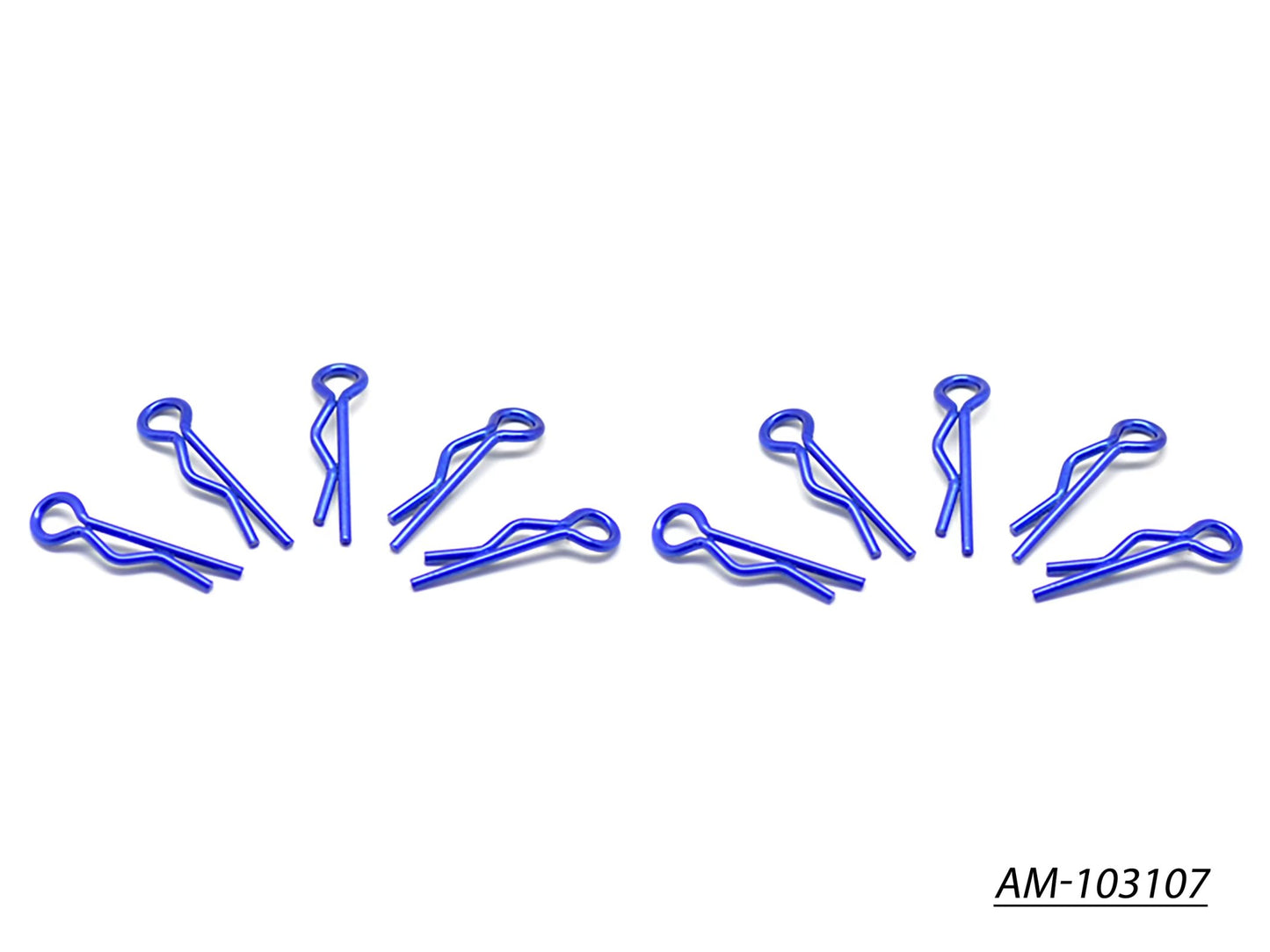 Small Body Clip 1/10 - Metallic Blue (10) (AM-103107)