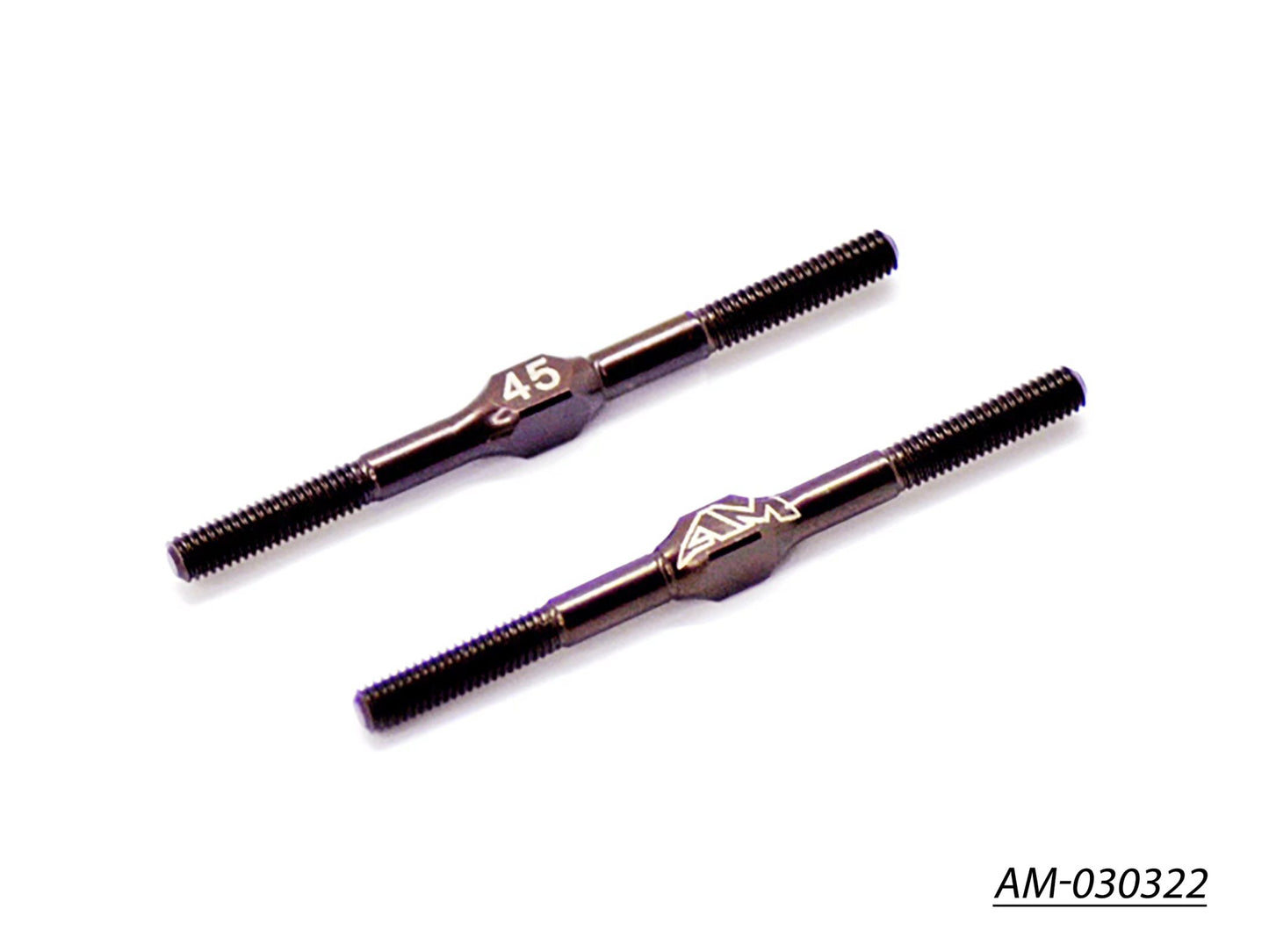 Spring Steel Turnbuckle 3MM X 45MM (2) (AM-030322)