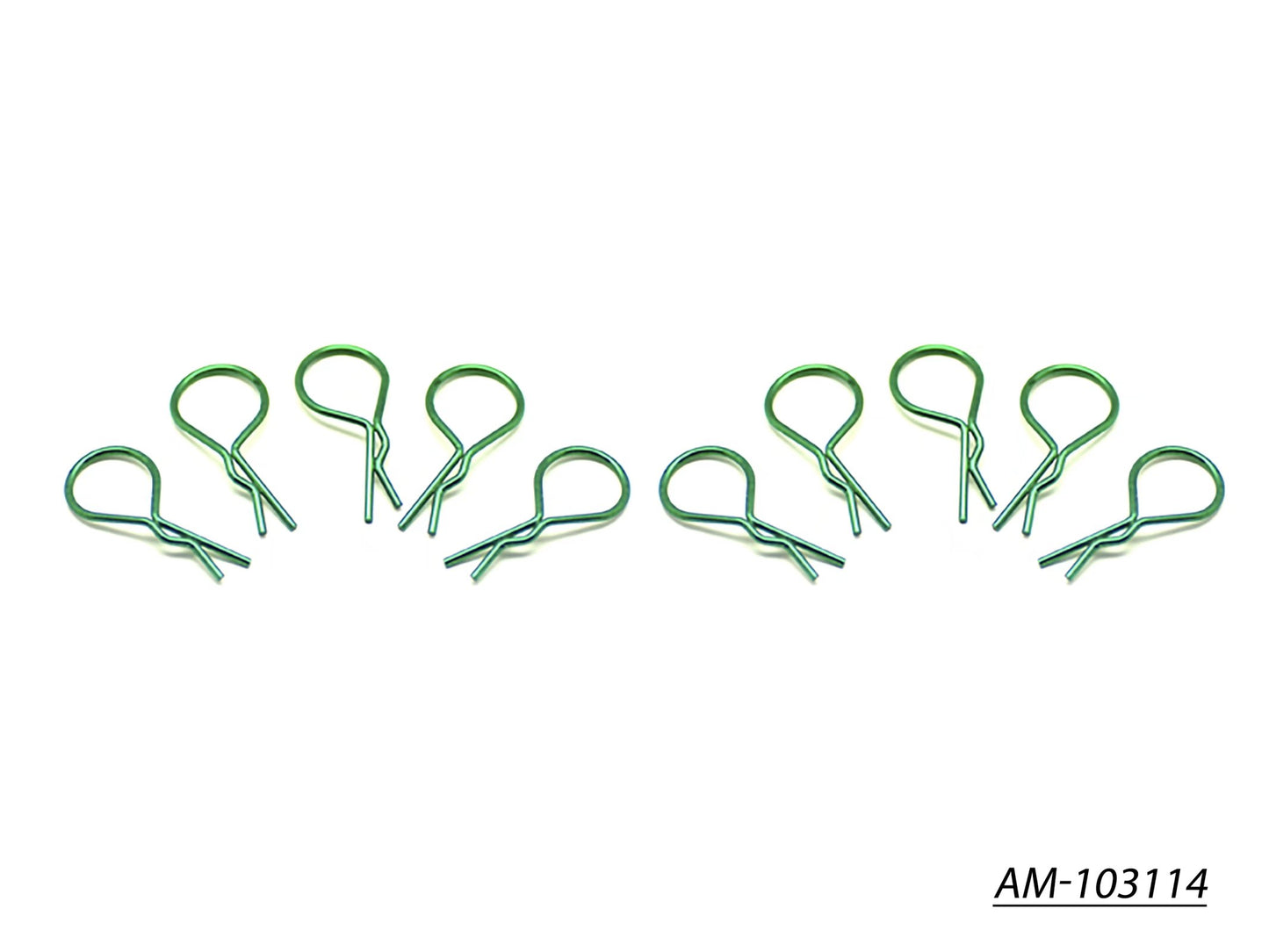 Big Body Clip 1/10 - Metallic Green (10) (AM-103114)