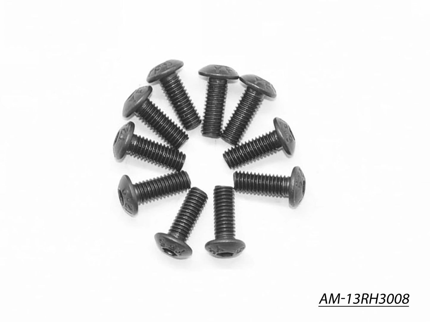 Screw Allen Roundhead M3X8 (10) (AM-13RH3008)