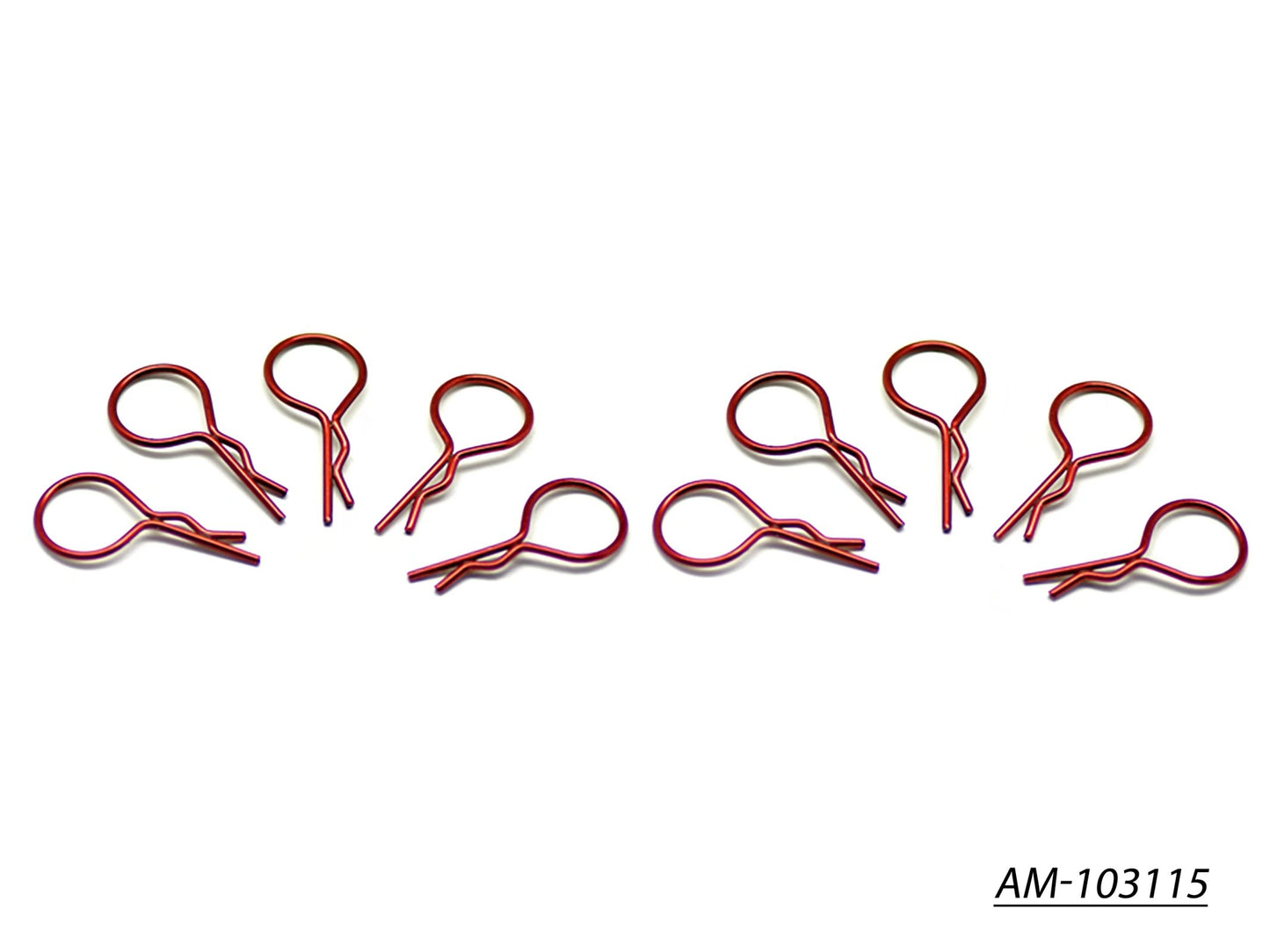 Big Body Clip 1/10 - Metallic Red (10) (AM-103115)