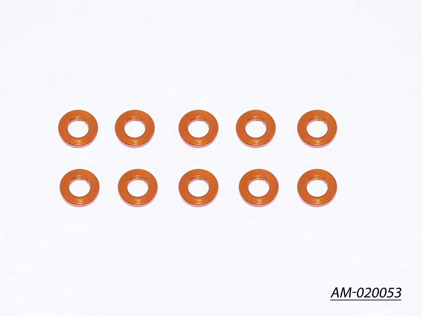 Alu Shims 3 x 6 x 1 Orange (10) (AM-020053)