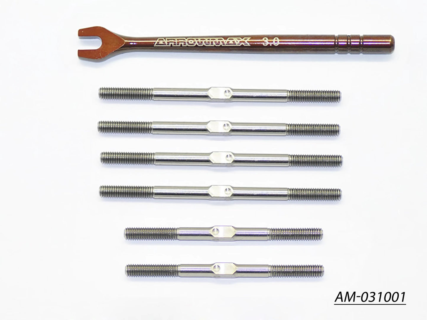 Turnbuckle Set for Yokomo B-MAX2 (Titanium) (AM-031001)