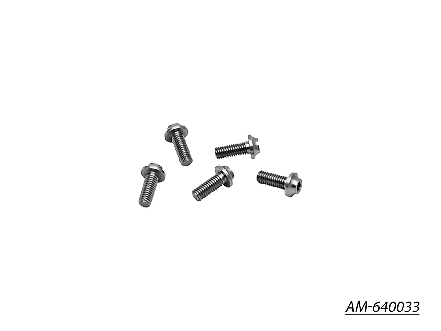 64 Titanium Screw Allen Round Head M3X8 (5) (AM-640033)