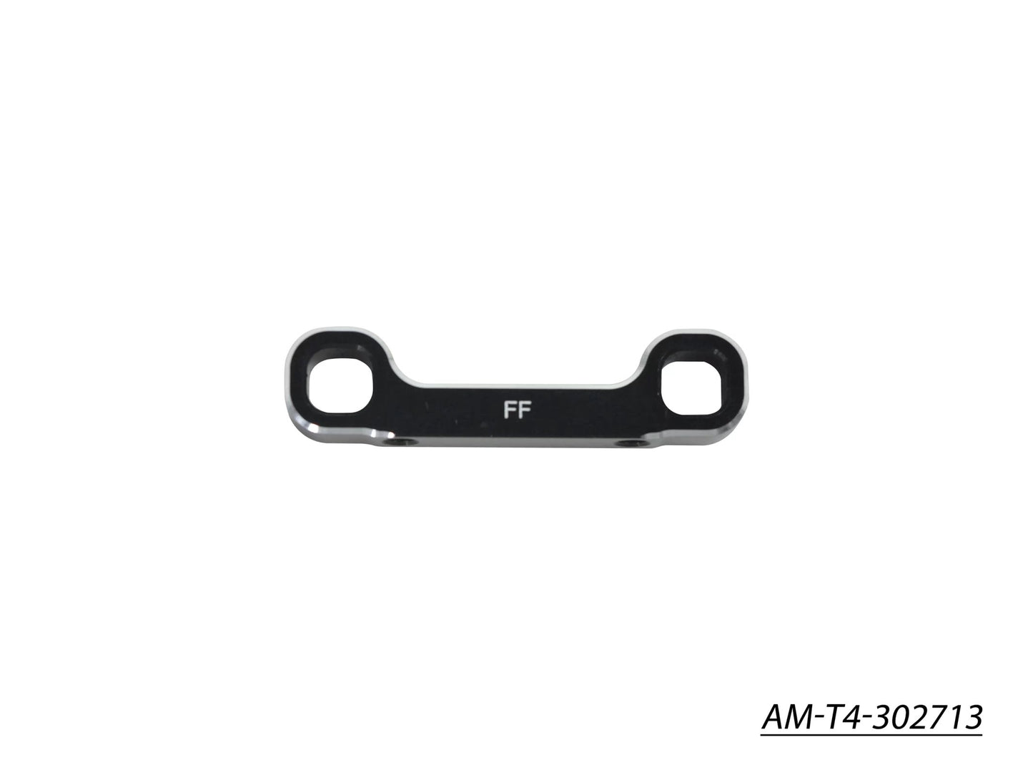 T4'20 Alu Front Lower 1-Piece Suspension Holder - Front - FF Black (AM-T4-302713)