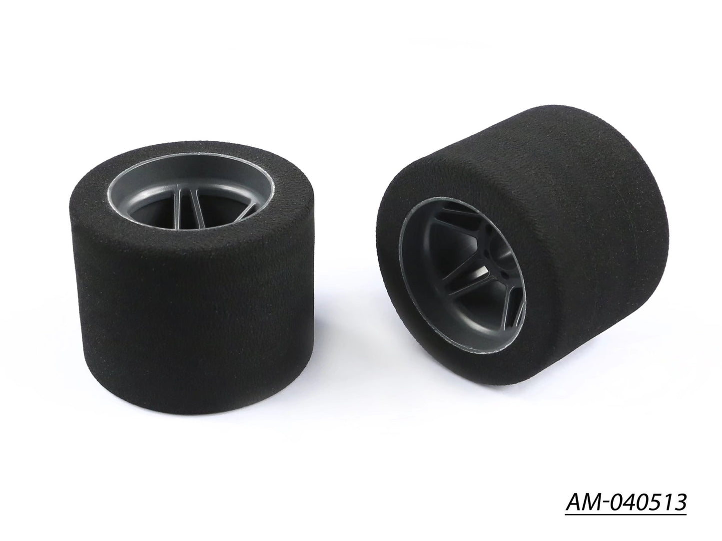 1/8 Foam Tyre Rim 60MM Rear 35 Shore Carbon (2) Italy (AM-040513)