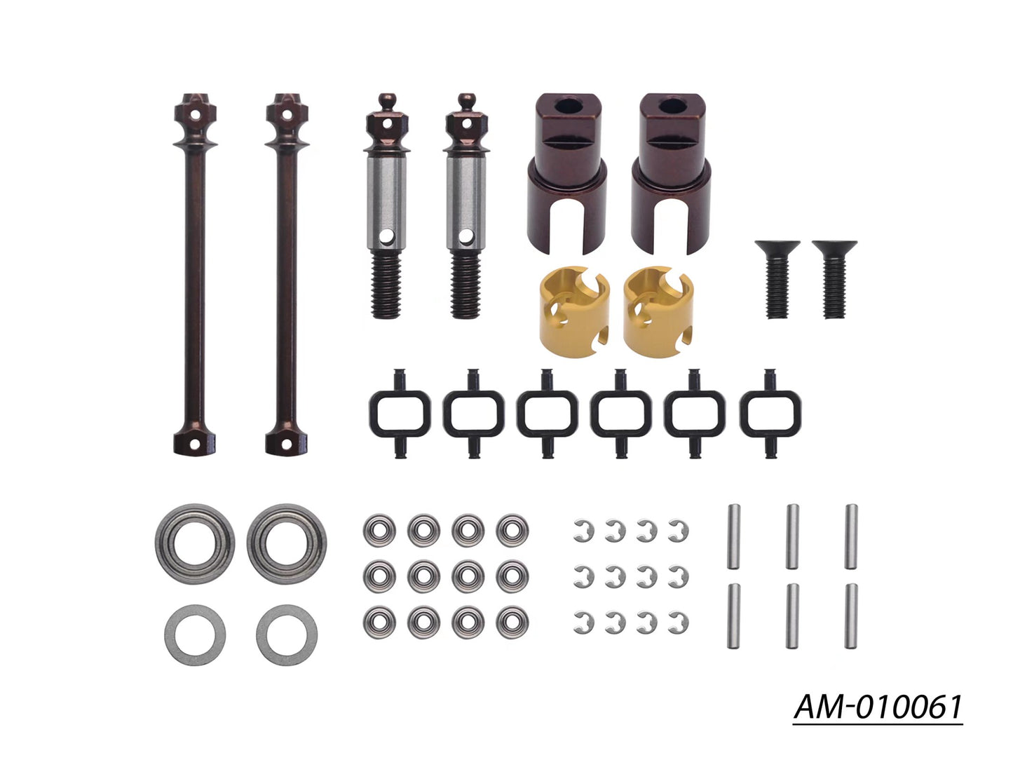 BB DJC Set For Xray T4 - 53MM  (2) (AM-010061)