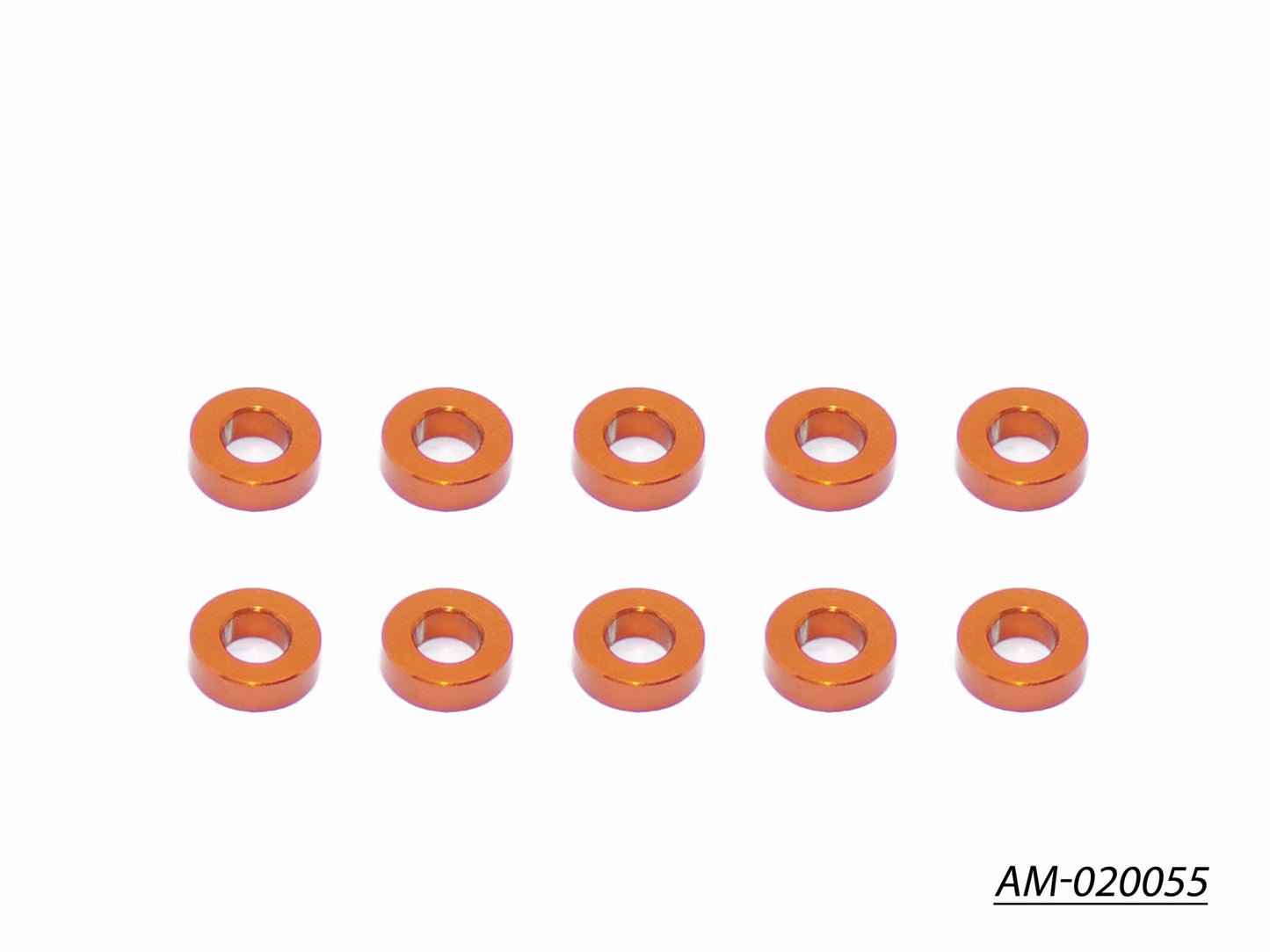 Alu Shims 3 x 6 x 2 Orange (10) (AM-020055)