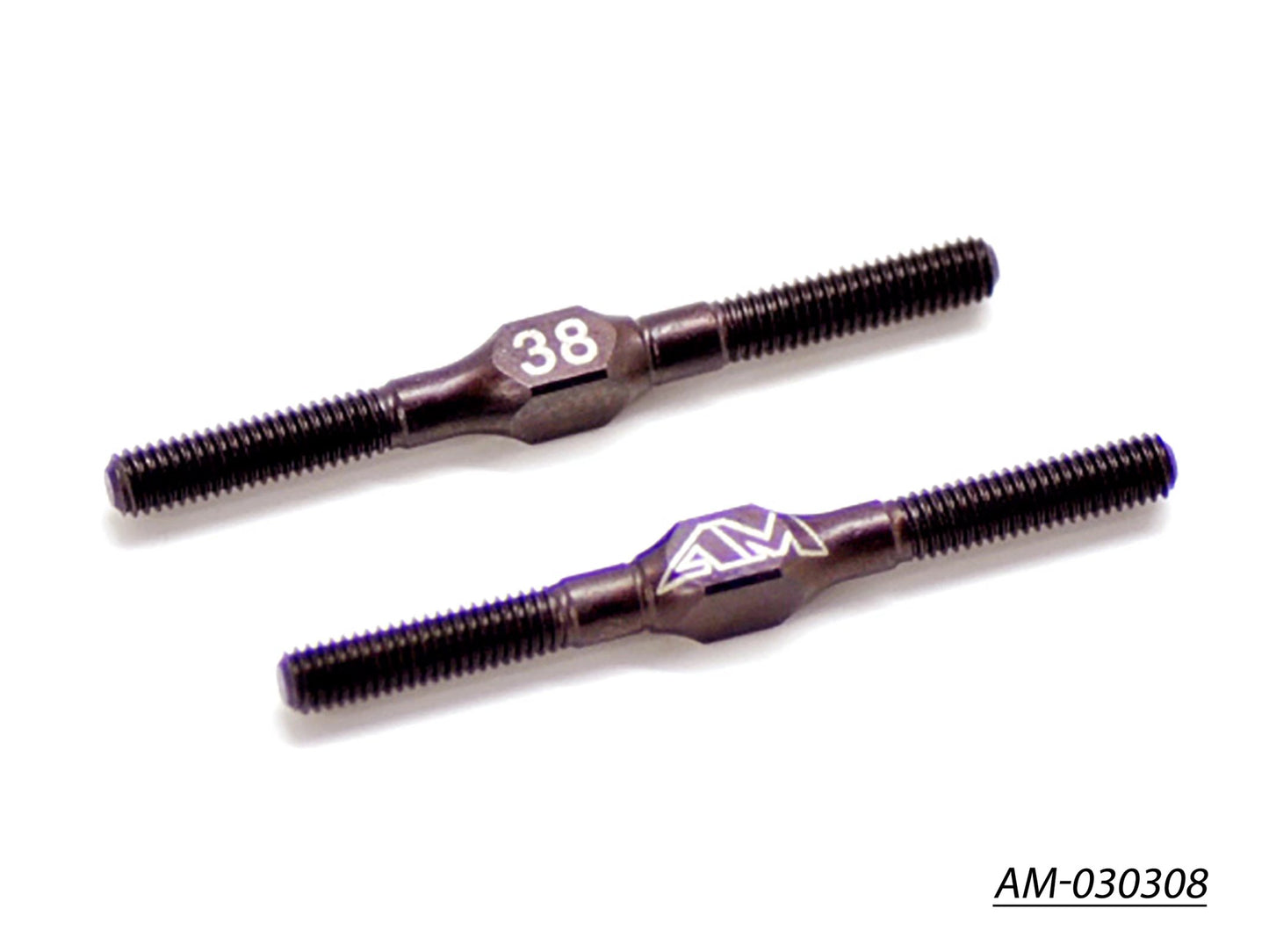 Spring Steel Turnbuckle 3MM X 38MM (1-1/2) (2) (AM-030308)